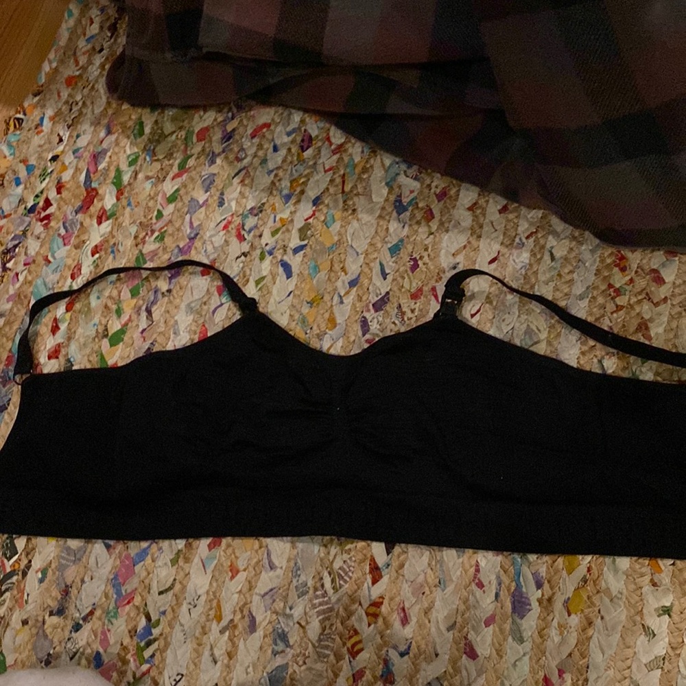 Kindred bravely black large nursing and pumping bra